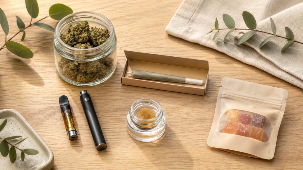 Five cannabis product types available in Massachusetts