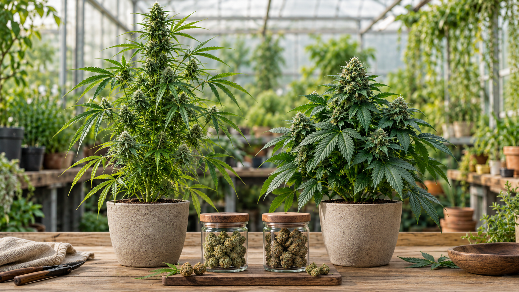 Difference between indica and sativa cannabis flower labels