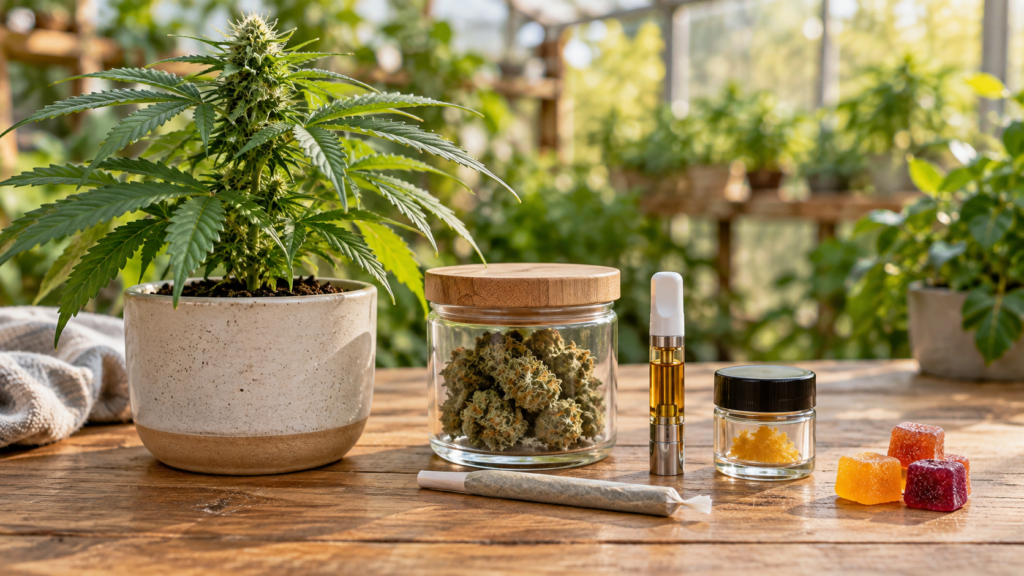 What is cannabis educational plant and product display