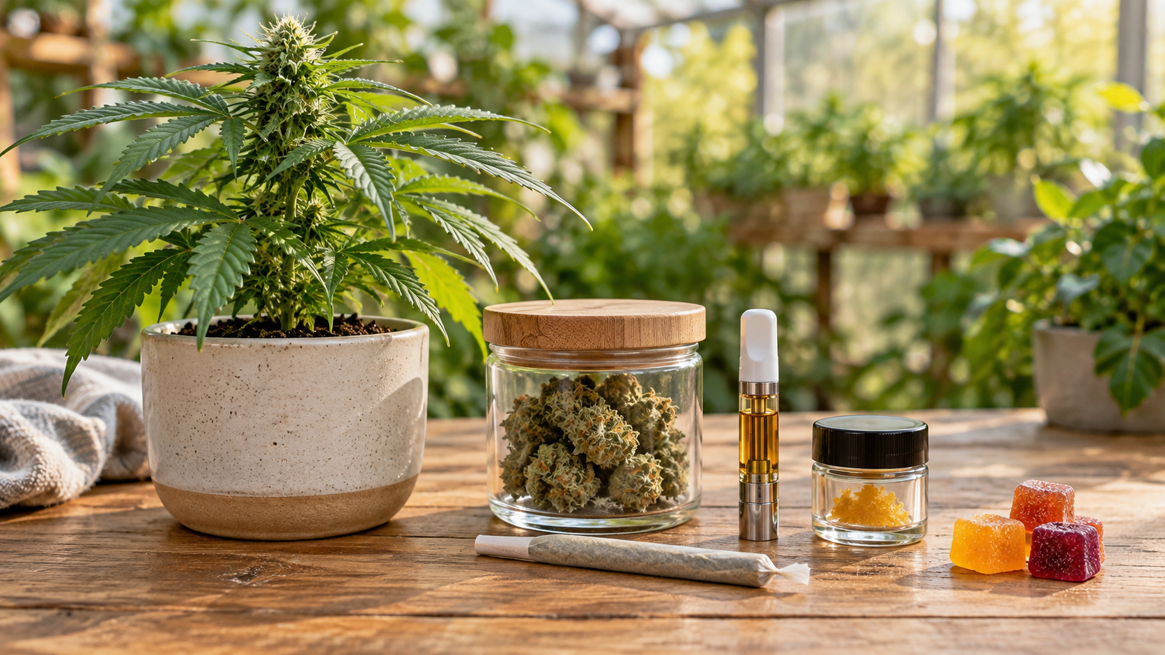 What is cannabis educational plant and product display